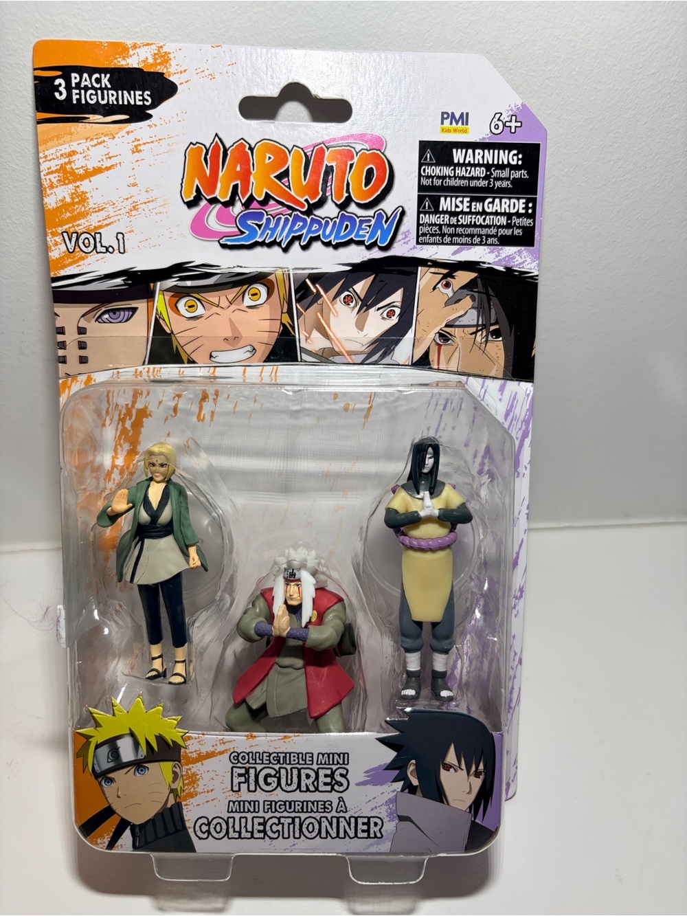Naruto Shippuden Vol. 1 3-Pack Tsunade Jiraiya Orochimaru New